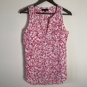 NWOT Sanctuary red and white floral blouse